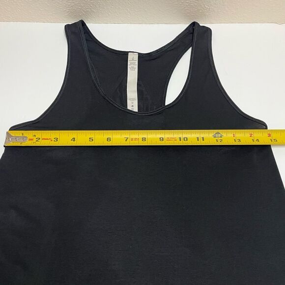 Lululemon Essential Tank Pleated Back Black Size 2 - Picture 6 of 10